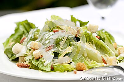 Caesar Salad Stock Photo