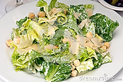 Caesar Salad Stock Photo