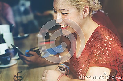 Cafe Casual Communication Relation Relaxing Concept Stock Photo