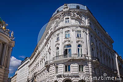 Cafe Griensteidl, Vienna city in Austria Editorial Stock Photo