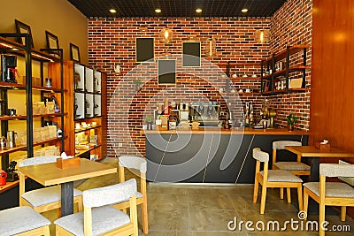 Cafe interior Stock Photo