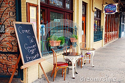 A Cafe in Pensacolas Historic Seville District Editorial Stock Photo