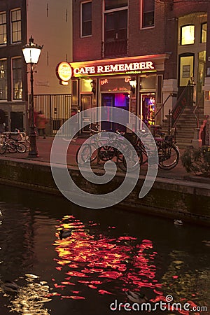 Cafe Remember, The Rossebuurt, Amsterdam Editorial Stock Photo