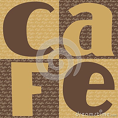 Cafe Sign Stock Photo