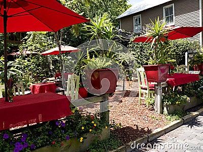 Cafe in St Augustine Florida USA Editorial Stock Photo