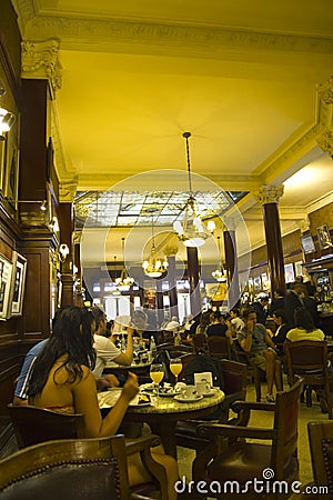 Cafe Tortoni, Buenos Aires Editorial Stock Photo