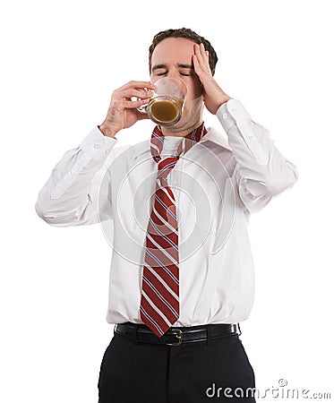 Caffeine Headache Stock Photo