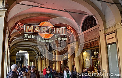 Tthe most famous cafÃ©s in the city: CaffÃ¨ Torino Editorial Stock Photo