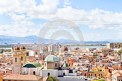 Cagliari panoramic view, Sardinia, Italy Stock Photo