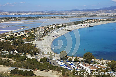 Cagliari in Sardinia Stock Photo