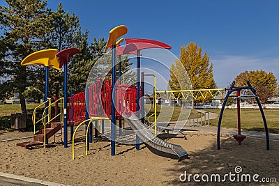 Cahill Park in the city of Saskatoon, Canada Stock Photo