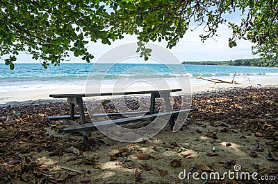 Cahuita Beach, Costa Rica National Park Stock Photo