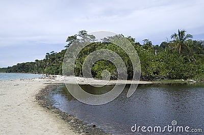 Cahuita National Park beach, Costa Rica Stock Photo