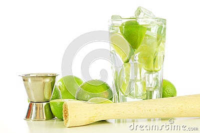 Caipirinha and copyspace Stock Photo