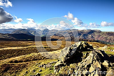 Cairn on High Seat Stock Photo