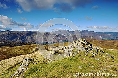 Cairn on High seat Stock Photo