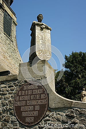 Cairn of Peace, Memorial at the Austerlitz, sculpture symbolizing Russia, Slavkov u Brna, Moravia, Czech Republic Stock Photo