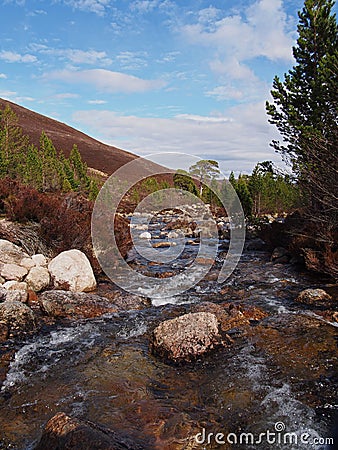 Cairngorms mountains, Gleann Laoigh Bheag, Luibeg Stock Photo