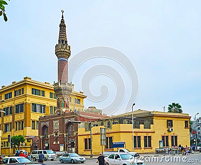 Al Tabbakh mosque, Cairo, Egypt Editorial Stock Photo