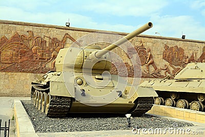 Cairo, Egypt, January 7 2023: old tanks, armored fighting vehicle used in old Egyptian wars from the Egyptian national military Editorial Stock Photo