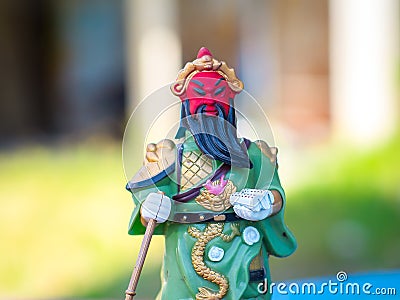 Caishen Statue ,god of wealth in China. Stock Photo