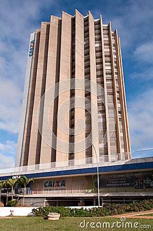 Caixa Economica Federal Building Editorial Stock Photo