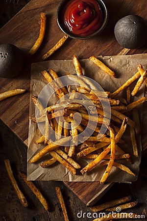 Cajun Seasoned French Fries Stock Photo