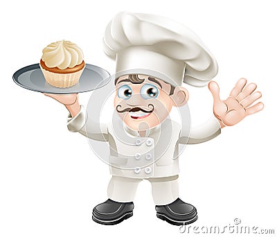 Cake baker Vector Illustration