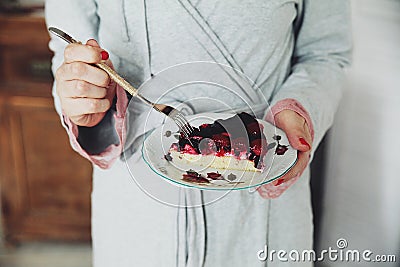 Cake with berries Stock Photo
