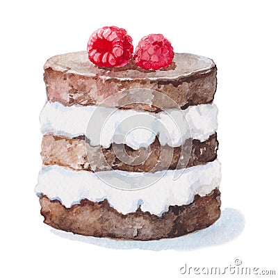 Cake with berries Stock Photo