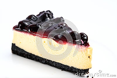 Cake blueberry Stock Photo