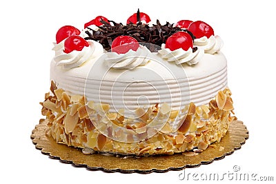 Cake with cherries Stock Photo