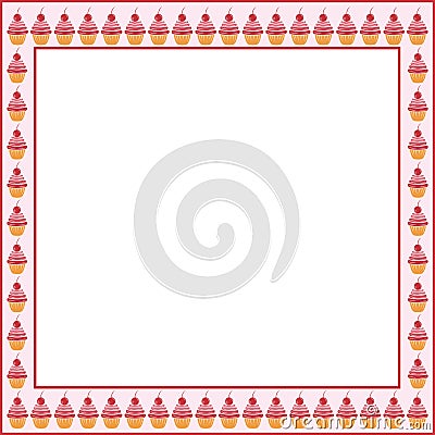 Cake frame Vector Illustration