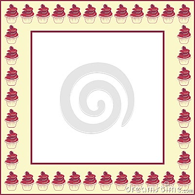 Cake frame Vector Illustration