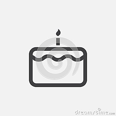 Cake icon, logo illustration, group pictogram isolated on white. Vector Illustration