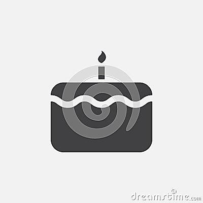 Cake icon, logo illustration, group pictogram isolated on white. Vector Illustration