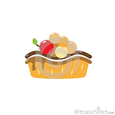 Vector Cake icon Vector Illustration