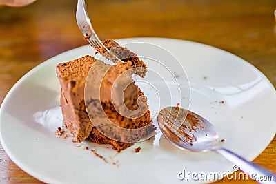 Cake left Stock Photo