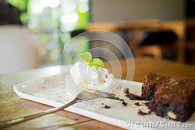 Cake left Stock Photo