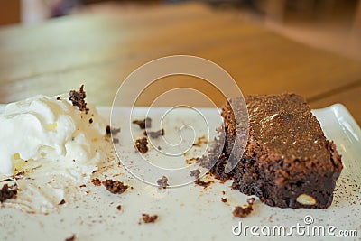 Cake left Stock Photo