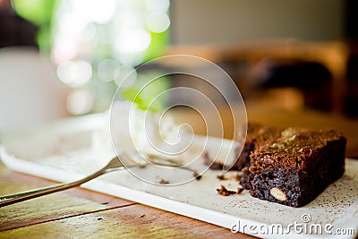 Cake left Stock Photo