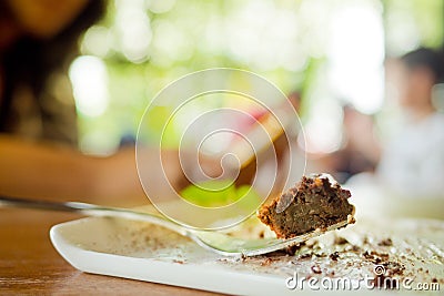 Cake left Stock Photo