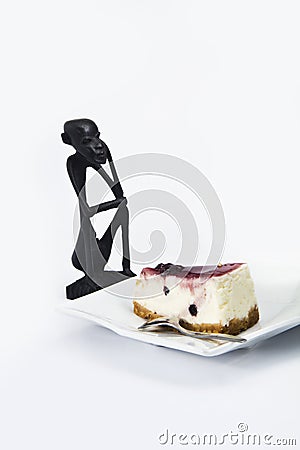 Cake with people africa Stock Photo