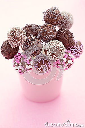 Cake pops Stock Photo