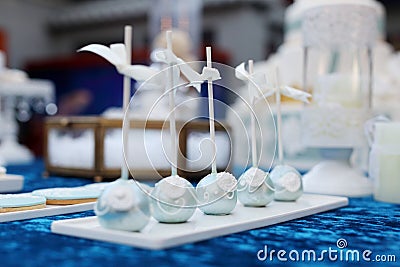 Cake pops and cupcakes Stock Photo