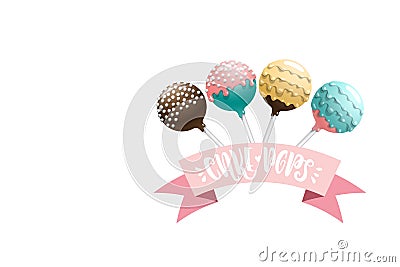 Cake pops set. Stock Photo