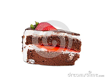 Cake strawberry Stock Photo