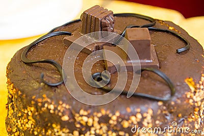 Cake with tefillin Stock Photo