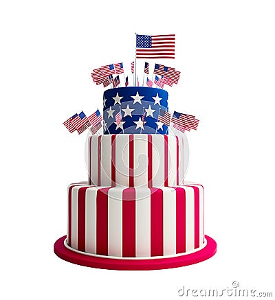 Cake usa Stock Photo