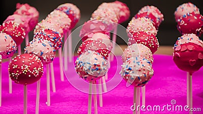 Cakepops as a treat for a party Stock Photo